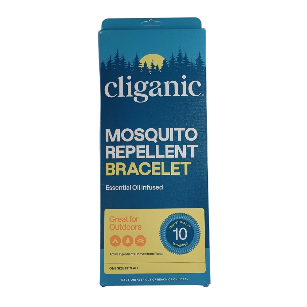 Cliganic Outdoor Summer Bracelets NEW 10 Pack -Essential Oil Infused
